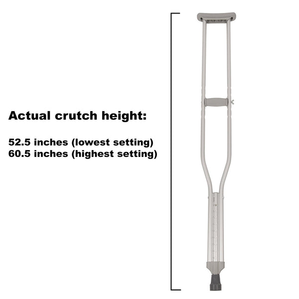 Long ExtraTall Adjustable Crutches Free Shipping Home Medical Supply