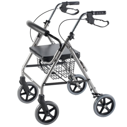 Rollator With Curved Backrest