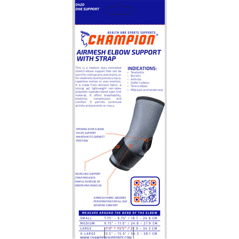 Champion C-420, Airmesh Elbow Support with Straps