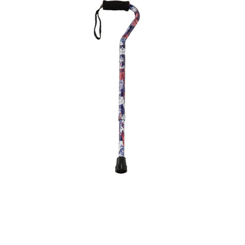 PCP 214156, Adjustable Pattern Cane with Offset Handle and Wrist Strap