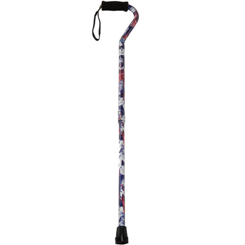 PCP 214156, Adjustable Pattern Cane with Offset Handle and Wrist Strap