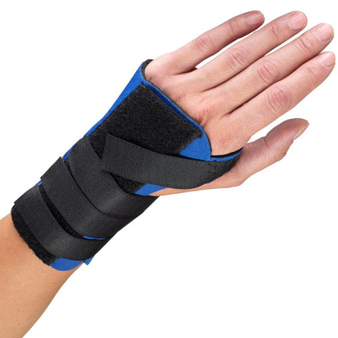 OTC Wrist Splint, Cock-up Style, Neoprene, Black, Left