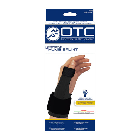 OTC Thumb Splint Immobilizer, Neoprene, Black