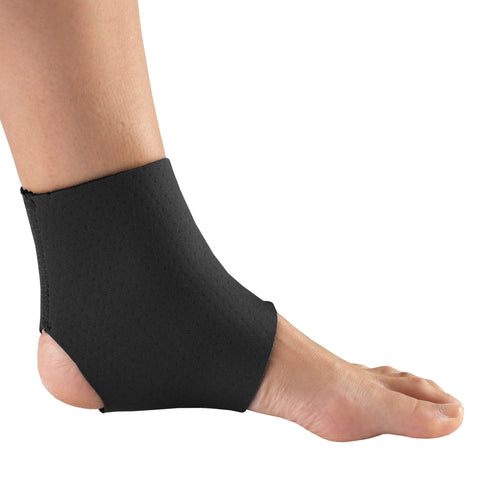 OTC Ankle Support, Slip-on Style, Sprained Ankle Wrap, Neoprene, Foot Pain Relief, Black