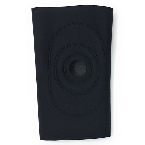 OTC Knee Support, Encircling Stabilizer Pad, Neoprene, Black