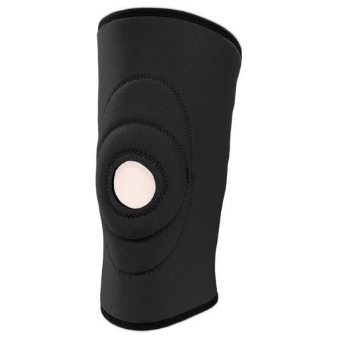 OTC Knee Support, Encircling Stabilizer Pad, Neoprene, Black