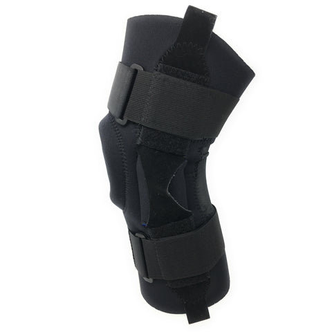 OTC Knee Stabilizer, Hinged Bars, Neoprene, Black