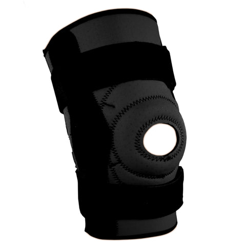 OTC Knee Stabilizer, Hinged Bars, Neoprene, Black
