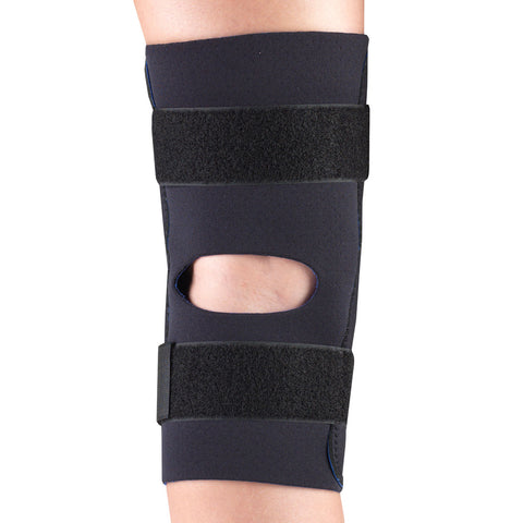 OTC Knee Stabilizer Wrap, Hinged Bars, Neoprene, Black