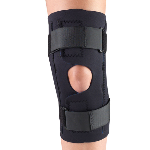 OTC Knee Stabilizer Wrap, Spiral Stays, Neoprene, Black