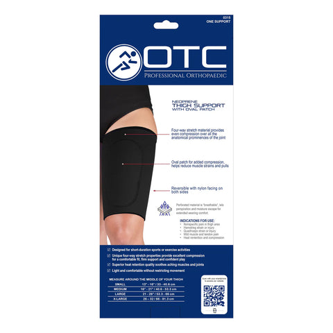 OTC Thigh Support, Oval Compression Pad, Neoprene