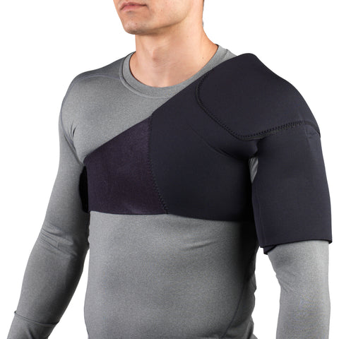 OTC Shoulder Support, Brace and Post-Surgical Protector, Neoprene, Black