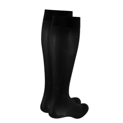 Truform Women's Compression Stockings, 20-30 mmHg, Knee High Length, Closed Toe, Opaque