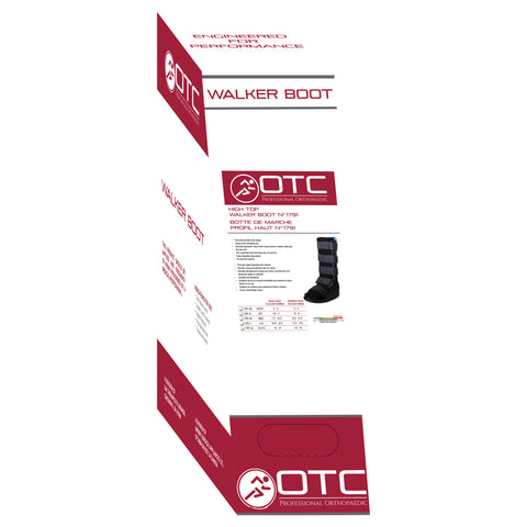 OTC Walker Boot, High Top Leg Cast, Black