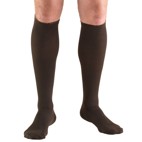 Truform Compression Socks, 15-20 mmHg, Men's Dress Socks, Knee High Over Calf Length