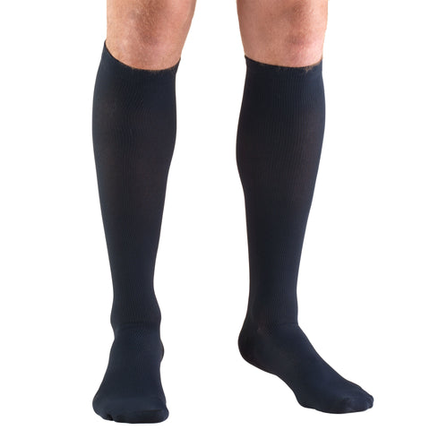 Truform Compression Socks, 15-20 mmHg, Men's Dress Socks, Knee High Over Calf Length