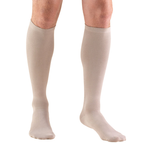 Truform Compression Socks, 15-20 mmHg, Men's Dress Socks, Knee High Over Calf Length