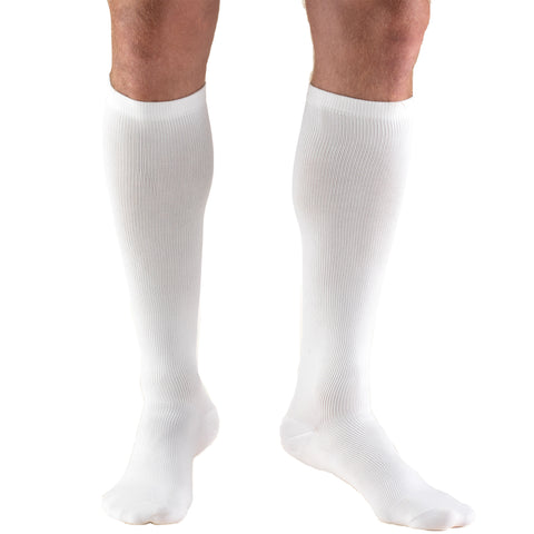 Truform Compression Socks, 15-20 mmHg, Men's Dress Socks, Knee High Over Calf Length