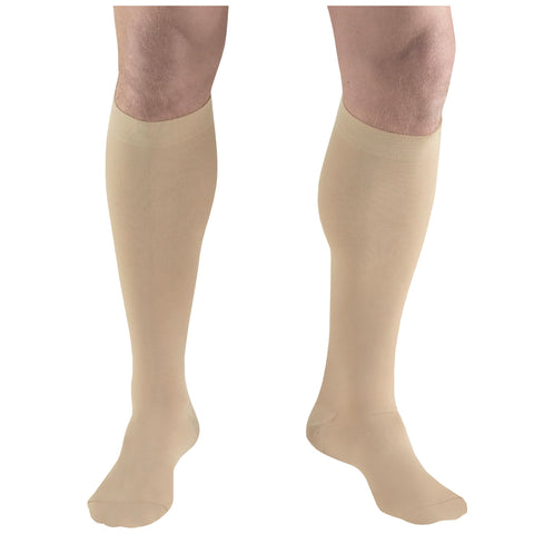 Truform Surgical Stockings, 18 mmHg Compression for Men and Women, Knee High Length, Closed Toe