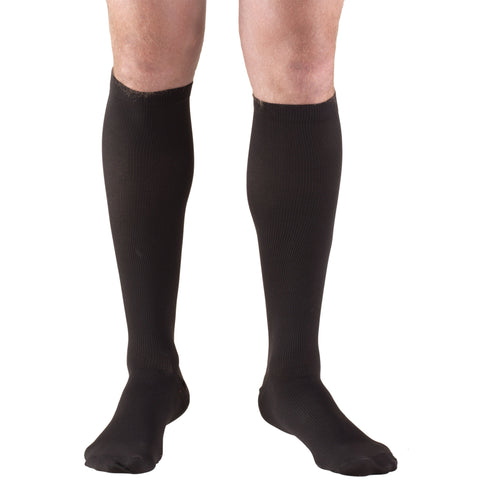 Truform Compression Socks, 15-20 mmHg, Men's Dress Socks, Knee High Over Calf Length
