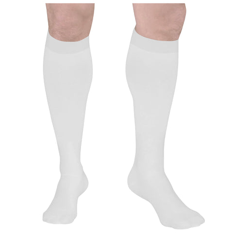 Truform Surgical Stockings, 18 mmHg Compression for Men and Women, Knee High Length, Closed Toe