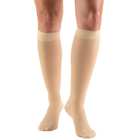 Truform Sheer Compression Stockings, 20-30 mmHg, Women's Knee High Length, 30 Denier