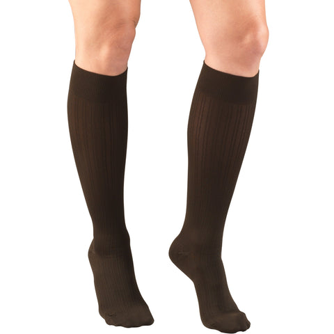 Truform Compression Socks, 15-20 mmHg, Women's Dress Socks, Knee High Over Calf Length