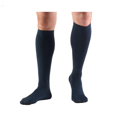 Truform Compression Socks, 8-15 mmHg, Men's Dress Socks, Knee High Over Calf Length