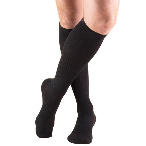 Truform Compression Socks, 15-20 mmHg, Men's Gym Socks, Knee High Over Calf Length