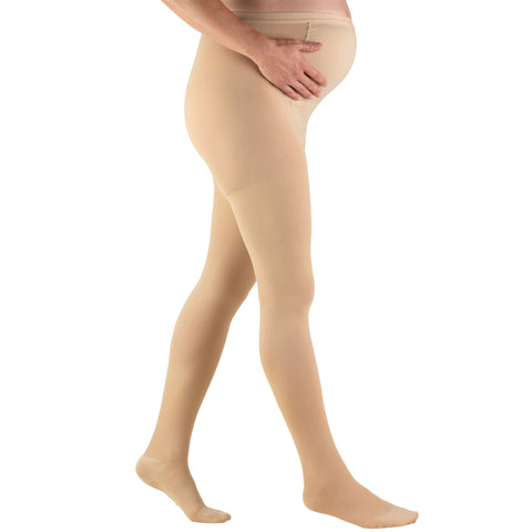 Truform 20-30 mmHg Maternity Compression Pantyhose, Tummy Support for Pregnant Bumps
