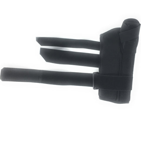OTC Wrist-Thumb Splint, 8-Inch Adult, Lightweight Breathable, Black, Right