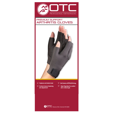 OTC Premium Support Arthritis Gloves, 1 pair, Black