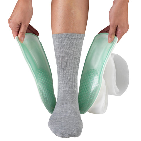 OTC Ankle Brace, Stirrup Style, Airform Pads, White, Left