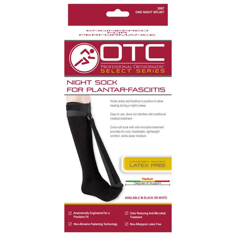 OTC Night Sock, Plantar-Fasciitis, Select Series, Black