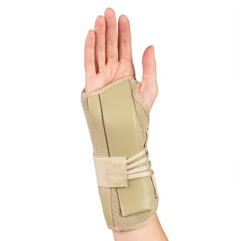 OTC Wrist Brace, Soft-Fit, Suede Finish, Beige, Right