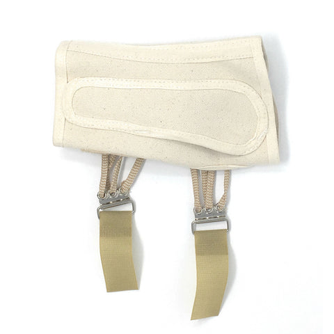 OTC Wrist Splint, Cock-Up Lacing, Canvas, White, Right
