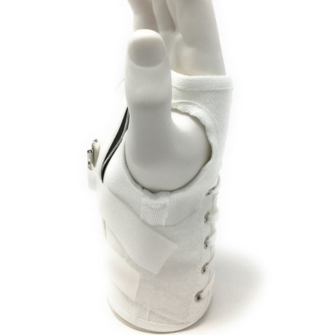 OTC Wrist Splint, Cock-Up Lacing, Canvas, ProChoice, White, Right