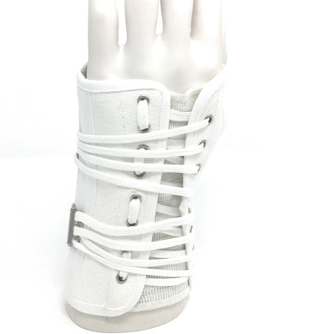OTC Wrist Splint, Cock-Up Lacing, Canvas, ProChoice, White, Left