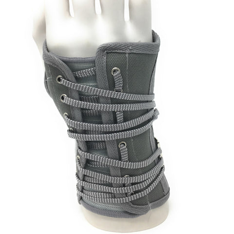 OTC Wrist Splint, Cock-Up Lacing, Canvas, ProChoice, Grey, Right