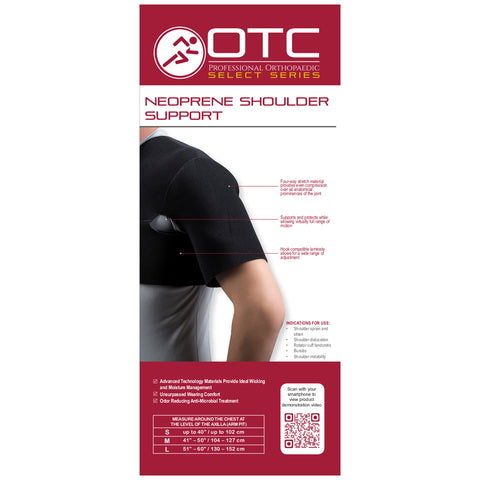 OTC Shoulder Support, Neoprene, Select Series, Black