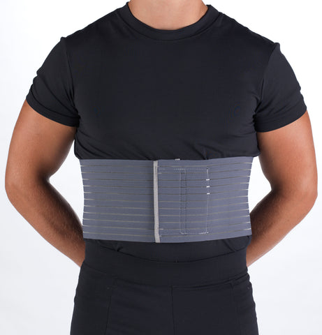 OTC Rib Belt for Men, 6-inch Elastic Chest Compression, Select Series, Grey
