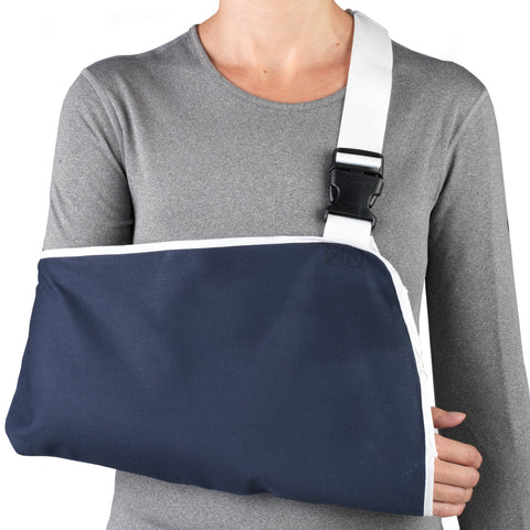 OTC Cradle Arm Sling, Thumb Loop, Reversable Left or Right Shoulder, Navy