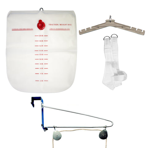 OTC Over Door Cervical Traction Kit, Neck Disk Relief, Complete Set, White
