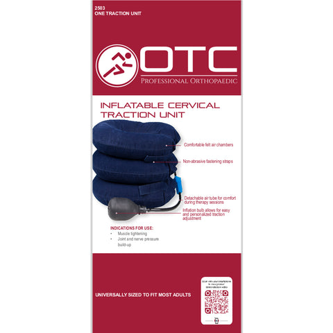 OTC Cervical Traction Unit, Head Neck Spine, Inflatable, Select Series, Navy