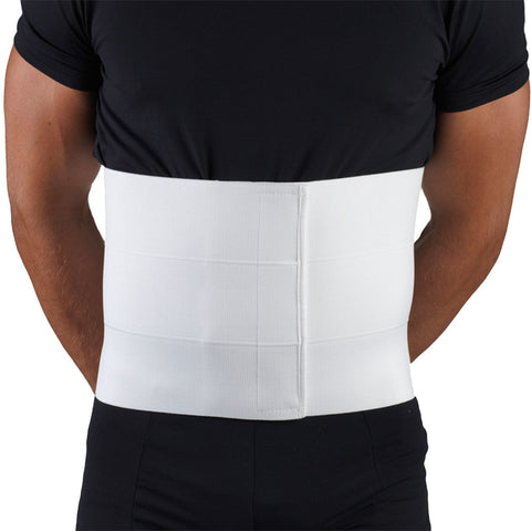 OTC Abdominal Binder for Men, Three-Panel Body,  9-Inch Elastic, White