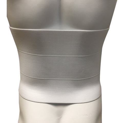 OTC Abdominal Binder for Men, Three-Panel Body,  9-Inch Elastic, White