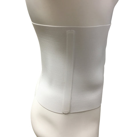 OTC Abdominal Binder, 10-Inch Chest and Rib Panel, Elastic, White