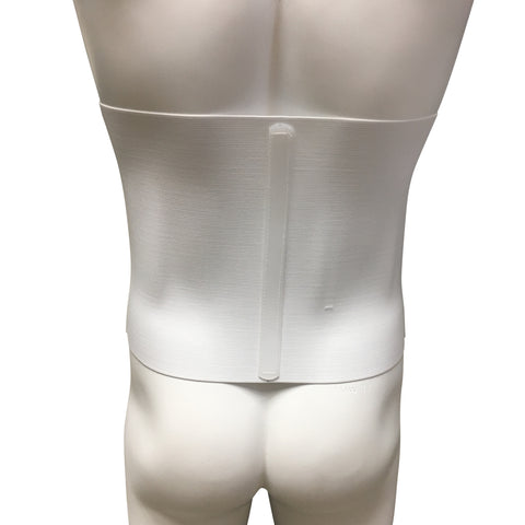 OTC Abdominal Binder, 10-Inch Chest and Rib Panel, Elastic, White