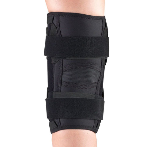 OTC Knee Stabilizer Wrap, Hinged Bars, Orthotex, Black