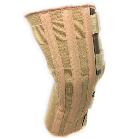 OTC Knee Support, Front Opening, Pressure Pads, Knit Elastic, Beige